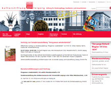 Tablet Screenshot of kulturstiftungleipzig.de